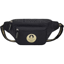 SAC BANANE NOIR ET OR PARIS 2024 (8x38x16cm)