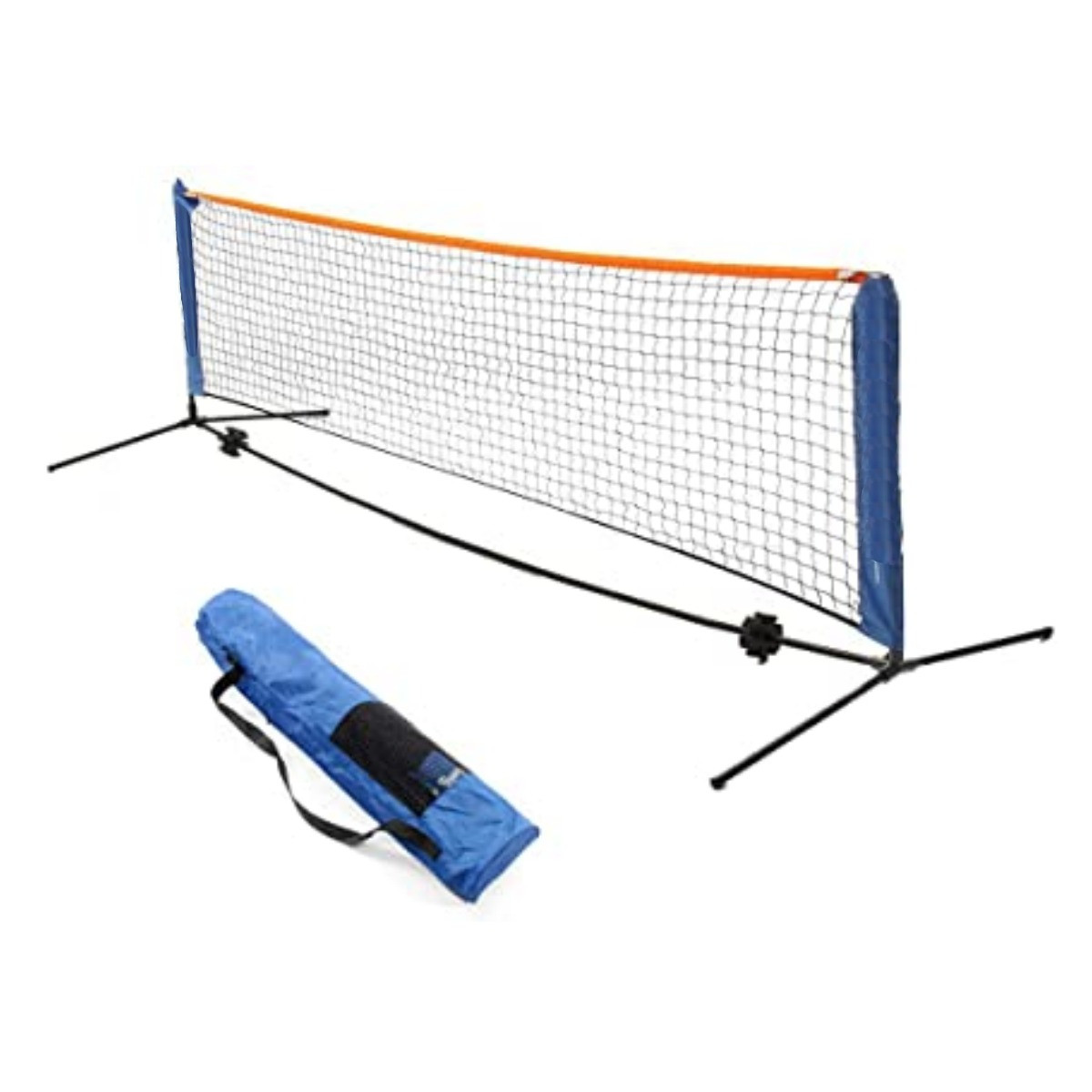 Reti da badminton, rete da pallavolo portatile pieghevole da esterno 6 m,  set da badminton con